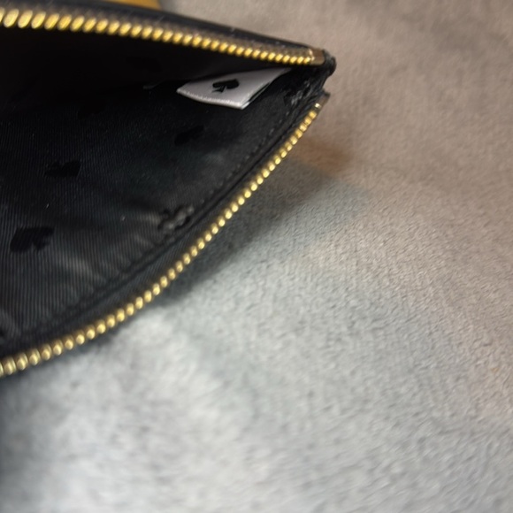 ♠️KATE SPADE♠️Cheers Black Multi Charming Dot Print Large Slim Cardholder/NWOT - Picture 5 of 7